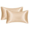 Luxury Silky Satin Pillowcases 2 Pack for Hair and Skin,