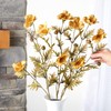 Factory Direct Craft Artificial Golden Green Cosmos Bundle for Floral