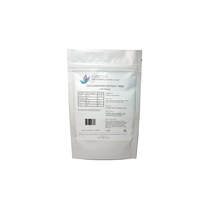 Cutetonic® Pure Ultra Fine Glucomannan (Konjac Fibre) Powder (500g)