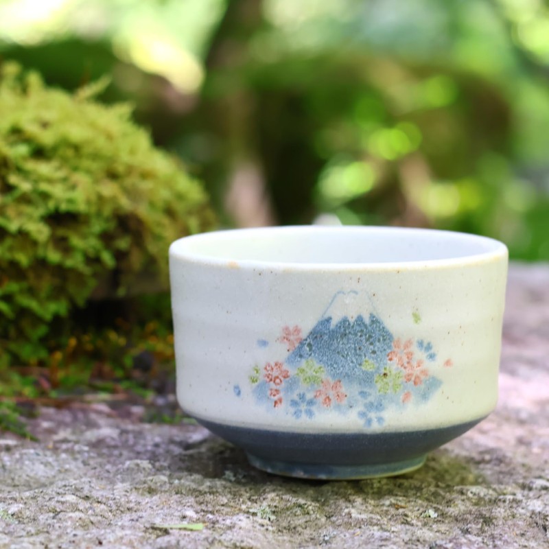 Dolce duo MW-1855 Matcha Bowl, Sakura Fuji Mino Ware, 4.3