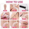 Lash Clusters Kit with Lash Mannequin Head & Eyelash Tweezers,
