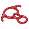 Descender Gear Aluminium Alloy 40KN Pulling Force Ox Horn Shaped