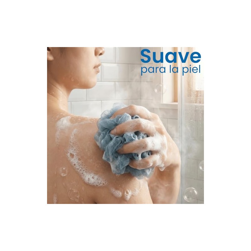 Triko Set Piezas Esponja Baño Malla Ducha Exfoliante Corporal Suave