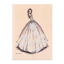 Lace Wedding Gown Bridal Shower Card