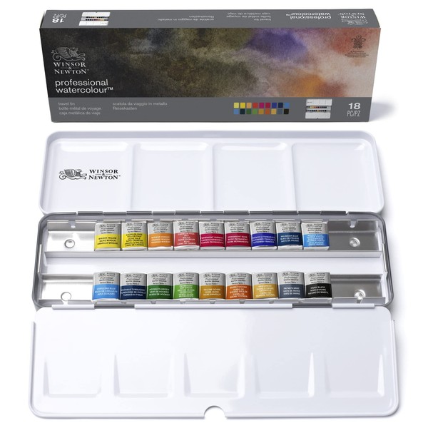 Winsor & Newton Artists' Choice Professional Water Colour Set of 18