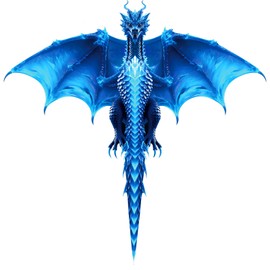 Dragon Kite for Kids and Adults, Easy to Fly for Beach (Ice)