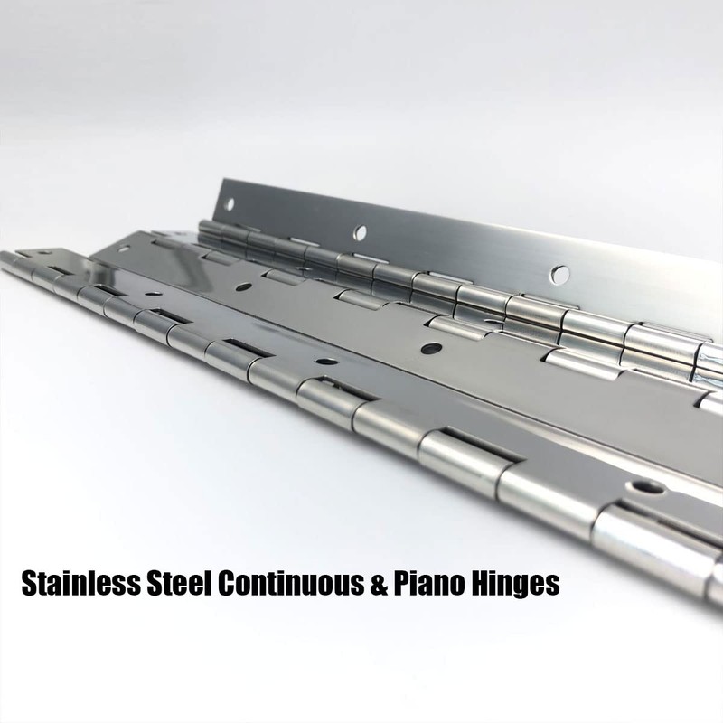 4PCS 18Inch Continuous & Piano Hinges, Heavy Duty Stainless Steel