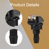 2 PCS Front Windshield Washer Nozzle, Universal Windshield Jet nozzle