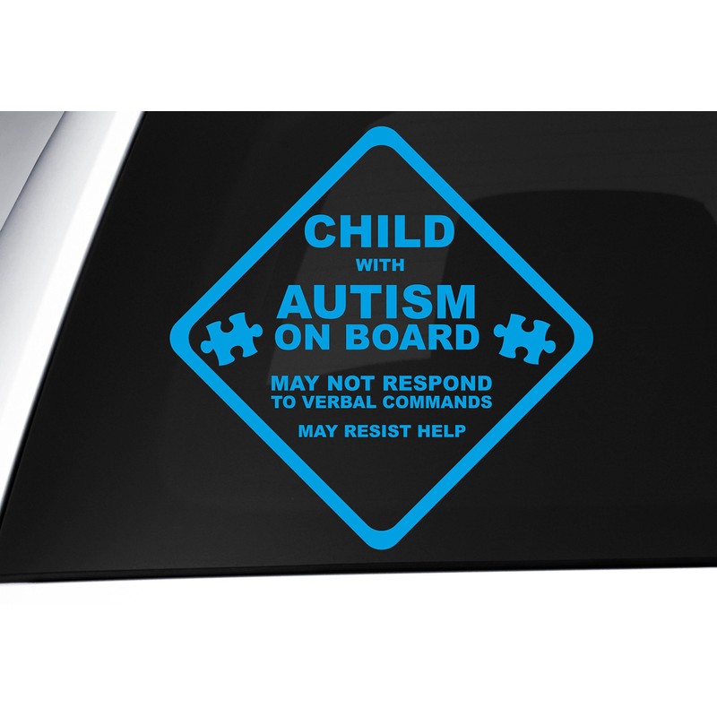 Child with Autism On Board Safety Sticker - Autism Awareness