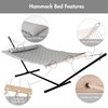 ANOW Double Rope Hammock with Stand 12FT, Heavy Duty Hammock