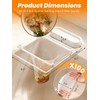 Foldable Sink Strainer with 100 Mesh Bags & Strong Suction