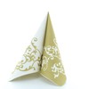 Fancy Serviettes, Gold-White Table Decoration, Wedding Decoration, Folded Serviettes, Pack