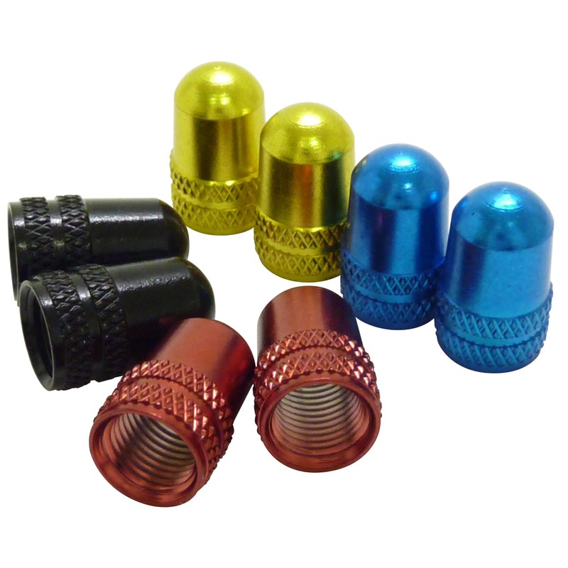 Ruler LY-NC-USBL Aluminum Valve Cap for American Valve Blue