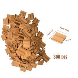 Cayway 300 PCS Mini Red Roof Tiles Set, Red Miniature Tiles with Scraper, Roof Tiles Fake Tiles Model Landscape Accessories Dollhouse Fake Tiles for DIY Dollhouse Bricks Diorama Fairy