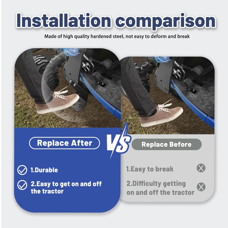 KUAFU Tractor Step Compatible with Massey Ferguson GC 17xx Sub