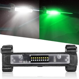 Lumimotor UTV Interior Dome Light Universal Roll Bar Mount LED Light for UTV ATV Polaris RZR Can-Am Ranger Pioneer Talon Yamaha Kawasaki Off Road - White/Green