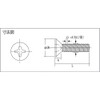 TRUSCO B06-0204 Flat Head Small Screws, Stainless Steel, Full Screw,