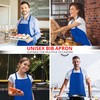Utopia Kitchen Adjustable Bib Apron (2-Pack) Water Oil Resistant Chef