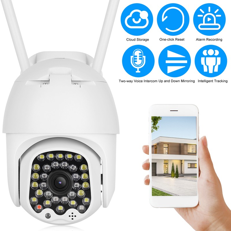 1080P HD Dome Camera Waterproof Outdoor WiFi CCTV with 32