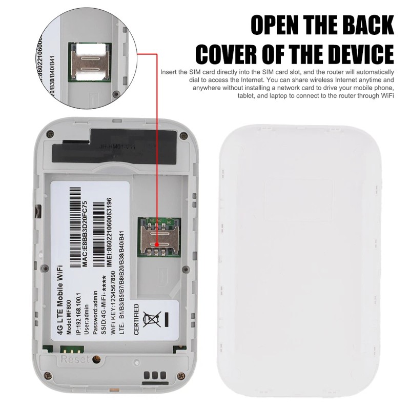 Wireless Unlocked 4G/5G LTE Mobile Broadband Wifi Routers Portable Modem