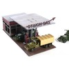 MagiDeal 1/64 1/72 Scale Gas Station Model Building Collection Ornaments