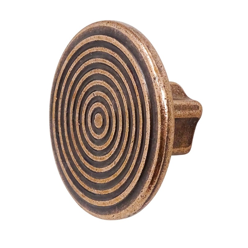 Decoranddecor Mira Spiral Round Cupboard Knob Handle - 40mm Diameter