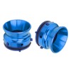 1 Pair NAB Hub Adapters Polished Aluminum Alloy Universal Loading