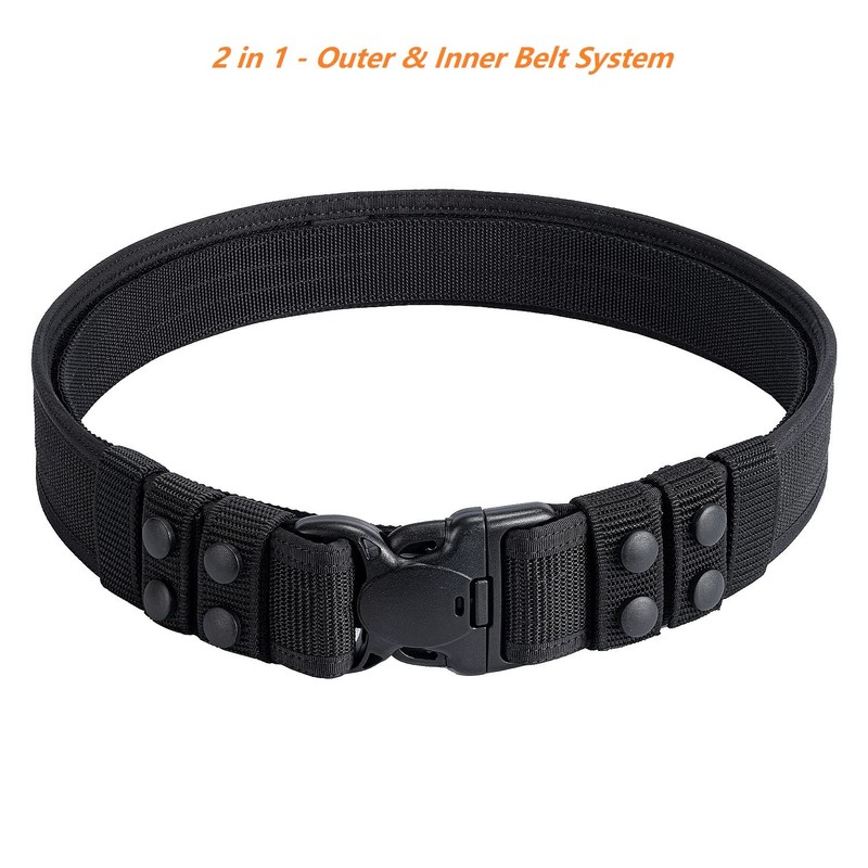 TACNEX Duty Belt w/Hook Lining 4 Keepers Police Law Enforcement