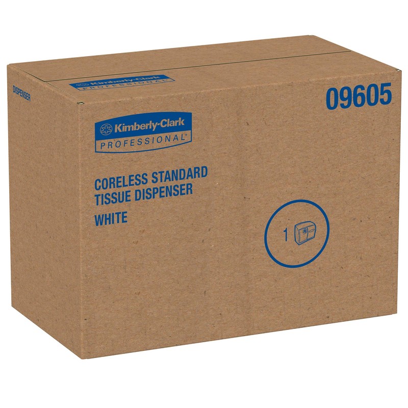 Scott Essential Double Roll Coreless Toilet Paper Dispenser (09605),, Pearl