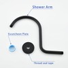 SWHYGER Wall Mounted Shower Arm Extension Head Holder Stainless Stee