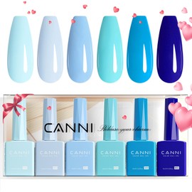 CANNI- SET DE ESMALTES DE UÑAS EN GEL AZUL MARINO SIN HEMA 6 piezas x 9 ml0,32 oz El esmalte de uñas en gel CANNI naranja está especialmente...       