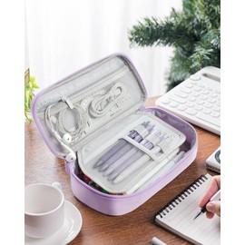 YOKUMA Cute Pencil Case for Girls, Large Pencil Pouch, Zipper Pencil Box, Aesthetic Pen Bag School Supplies for Student Teen College Adults, Lilac