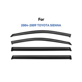 Window Visors Rain Guards Shield for 2004-2010 Toyota Sienna, Out-Channel Window Vent Wind Deflectors Visors Shades for 04 05 06 07 08 09 10 Sienna