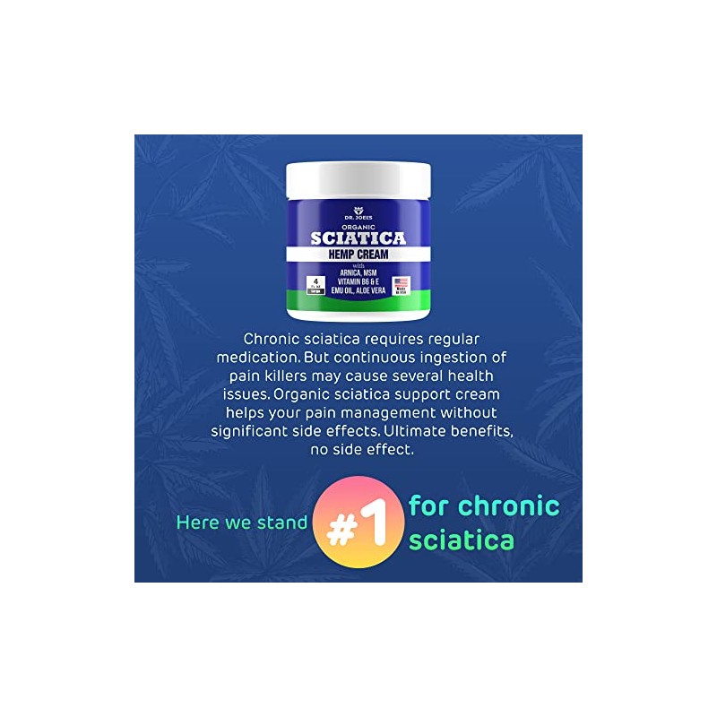 Sciatica Cream - Premium Sciatica Cream - Fast Absorption &