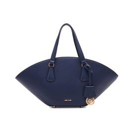 Anne Klein Small Curved Tote with Covertible Strap, Midnight