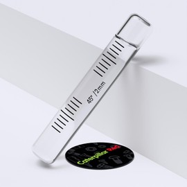 Replacement Level Glass Vial, Spirit Bubble Level, no Nib, Accurate, White, 70mm x 11mm