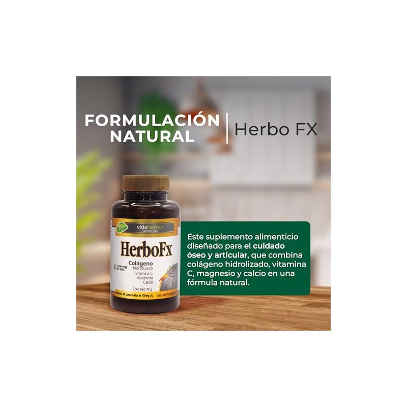 Suplementos Alimenticios Herbo Colágeno Hidrolizado Vitamina Magnesio Calcio Skin Care