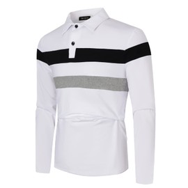 HHGKED Polo Shirts for Men Casual Short & Long Sleeve Golf Slim Fashion Shirts