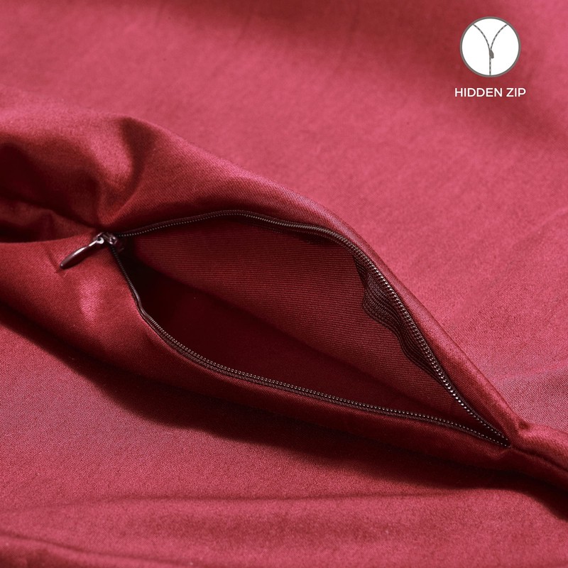 Flowen Pillow Covers, Decorative Pillows for Sofa/Bed, Premium Cotton Sateen,