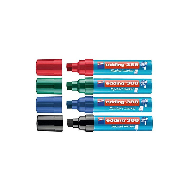 edding Flipchart Marker 388 Assorted Chisel Tip 4.0 - 12.0