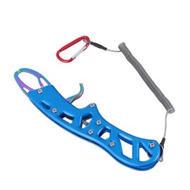 SUPVOX Fish Control Device Exhaust Hood Replacement Fish Gripper Fish Clamp Clear Playing Card Fishing Enthusiasts Fishing Plier Fishing Lip Grip Spider Web Bat Wings Stainless Steel Blue