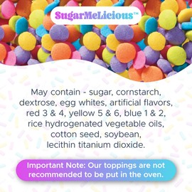 SugarMeLicious Quins, Pastel Confetti Sprinkles, Colorful Sprinkles Mix for Baking & Decorating, Ideal for Cakes, Cupcakes, Cookies, and Desserts (2 oz)