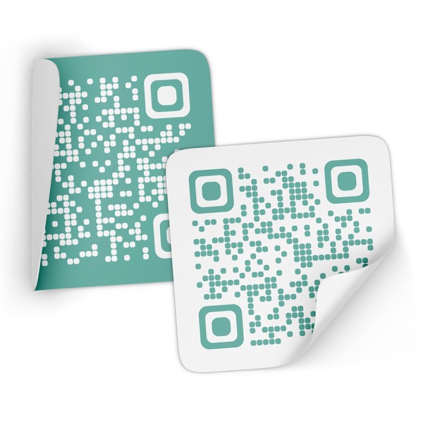 Custom QR Code Stickers - QR-Code Vinyl Labels for Business