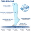 CHARMKING 3 Pairs Open Toe Compression Socks for Women &
