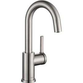 AguaStella AS1010SS Stainless Steel Bar Faucet or Prep Kitchen Sink Faucet with Single Handle