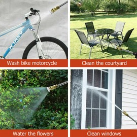 21V Cordless Pressure Washer Electric Portable Pressure Washer, Multifunctional Injection, Included Battery, Charger and Accessories, for Cleaning Car Floor Watering Flowers Fences