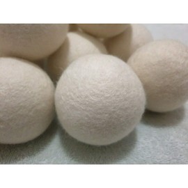 100% Natural Wool Dryer Balls Hand Made Engergy Saving 1000 Loads XL 7.5cm 3 Balls