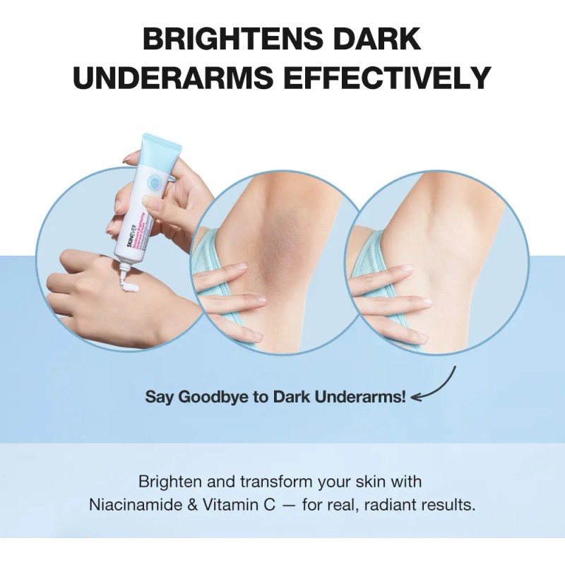 Crema Aclarante Axilas Entrepierna Rodillas Skinever Blanco