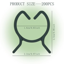 200 PCS Pflanzenclips Pflanzenklammern, Tomatenclips, Kletterpflanzen Clips, Wiederverwendbare Befestigung für Gemüse, Obst, Blumen und Weihnachtslichter, Praktische Rankhilfe für Ihren Garten