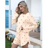 Kistore Womens 2 Piece Long Sleeve Pajama Sets Side Split